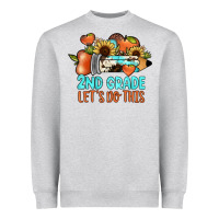 Heather Grey 2nd grade let s do this Heavyweight Sweatshirt - JahusDesignShop