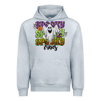 Heather Grey spooky spooky spooky vibes Urban Hoodie - CowGirlArtShop