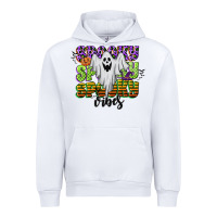 White spooky spooky spooky vibes Urban Hoodie - CowGirlArtShop