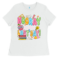 White hooray for the last day white Ladies Tee - JahusDesignShop