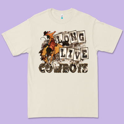 Long Live Cowboys Premium Tee Designed By Zillion Design Studio