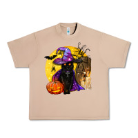 Burro black witch cat coffin and moon Urban Heavy Tee - BundleAndBundleShop