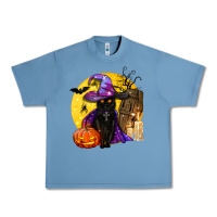 Pebble Blue black witch cat coffin and moon Urban Heavy Tee - BundleAndBundleShop