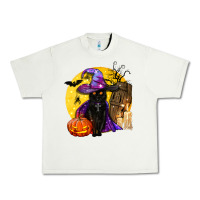 Pistachio black witch cat coffin and moon Urban Heavy Tee - BundleAndBundleShop