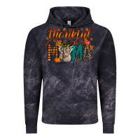 Cloud Black thankful mama highland cow Vintage Hoodie - RacoonDesign