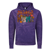Cloud Purple thankful mama highland cow Vintage Hoodie - RacoonDesign