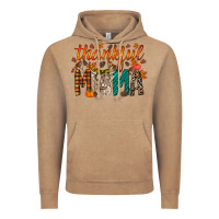 Vintage Coffee thankful mama highland cow Vintage Hoodie - RacoonDesign
