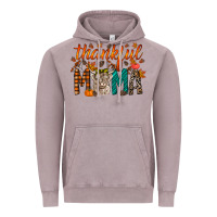 Vintage Zinc thankful mama highland cow Vintage Hoodie - RacoonDesign