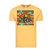 Vintage Mustard jesus san judas Vintage Tee - JahusDesignShop