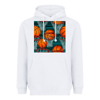 White basketball hoop seamless pattern Heavyweight Hoodie - BundleAndBundleShop