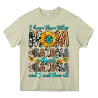 Mossy i have three tittles mom grandma great grandma Heavy Core Tee - Zillion Design Studio