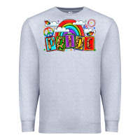 Heather Grey pride Premium Sweatshirt - LillyAllenDesigns