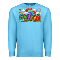 Ocean Blue pride Premium Sweatshirt - LillyAllenDesigns