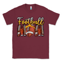 Burgundy Football Mom Classic Tee - CowhideDigitalArt