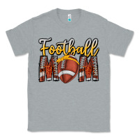Heather Grey Football Mom Classic Tee - CowhideDigitalArt
