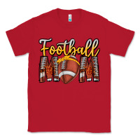 Red Football Mom Classic Tee - CowhideDigitalArt