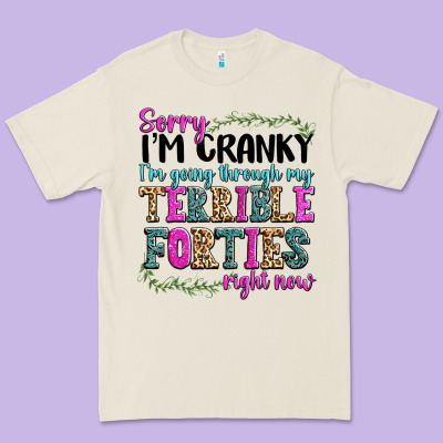 Premium Tee sorry im cranky im going through my terrible forti
