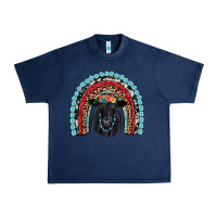 Navy black angus  rainbow Urban Heavy Tee - JahusDesignShop