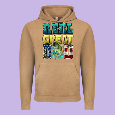 Reely Great Dad Vintage Hoodie Designed By Hra Design Shop