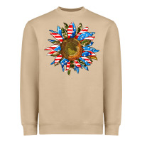 Mushroom sunflower front Heavyweight Sweatshirt - AdoDesignShop