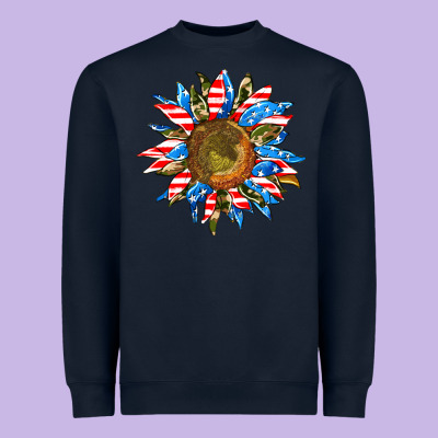 Sunflower Front Heavyweight Sweatshirt Designed By Adodesignshop