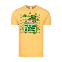Vintage Mustard may the luck of the irish be with you Vintage Tee - Artiststas
