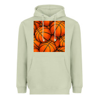 Matcha basketball seamless pattern Heavyweight Hoodie - BundleAndBundleShop