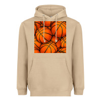 Mushroom basketball seamless pattern Heavyweight Hoodie - BundleAndBundleShop