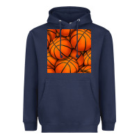 Navy basketball seamless pattern Heavyweight Hoodie - BundleAndBundleShop