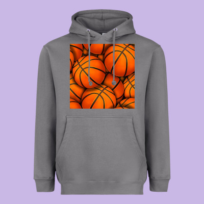 Basketball Seamless Pattern Heavyweight Hoodie Designed By Bundleandbundleshop
