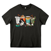 Alaskan Border Collie Dog Coffee Cups Heavy Core Tee | Teevron