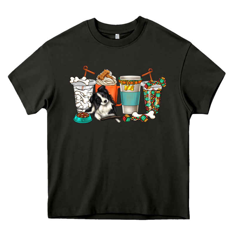 Alaskan Border Collie Dog Coffee Cups Heavy Core Tee by texasbilliewilder | Teevron