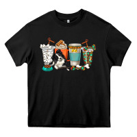 Black alaskan border collie dog coffee cups Heavy Core Tee - texasbilliewilder