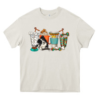 Cream alaskan border collie dog coffee cups Heavy Core Tee - texasbilliewilder