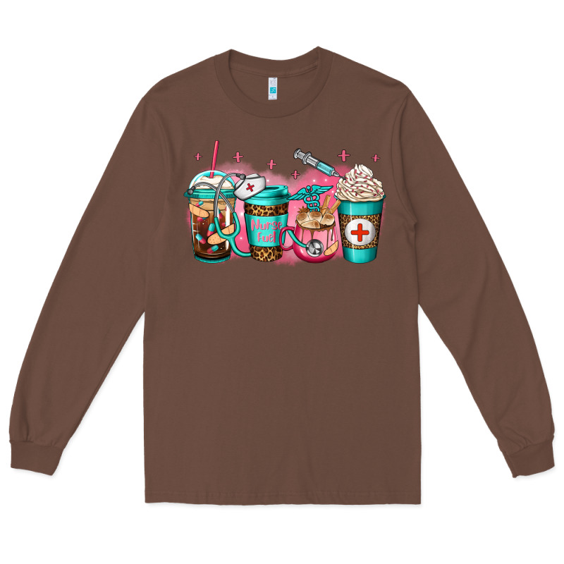 Nurse Fuel Coffee Long Sleeve Tee by Jasminsmagicworld | Teevron
