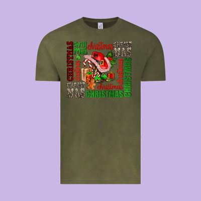 Christmas Vintage Tee Designed By Adodesignshop