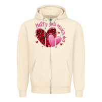Sandshell happy valentine's day hearts Zipper Hoodie - MaliasSmallBusiness