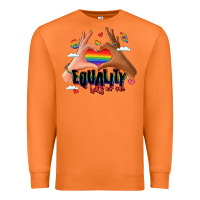 Carrot equality hurts no one lgbtq hands Premium Sweatshirt - LillyAllenDesigns