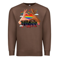Chestnut equality hurts no one lgbtq hands Premium Sweatshirt - LillyAllenDesigns