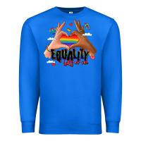 True Royal equality hurts no one lgbtq hands Premium Sweatshirt - LillyAllenDesigns