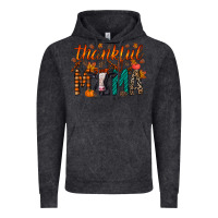 Vintage Black thankful mama holstein cow Vintage Hoodie - RacoonDesign