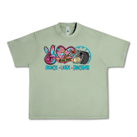 Oil Green peace love racing Urban Heavy Tee - AdoDesignShop