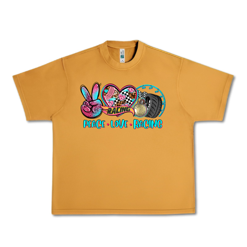 Peace Love Racing Urban Heavy Tee by AdoDesignShop | Teevron
