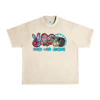 Sandshell peace love racing Urban Heavy Tee - AdoDesignShop