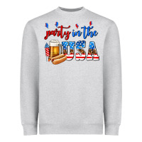 Heather Grey party in the usa Heavyweight Sweatshirt - AdoDesignShop