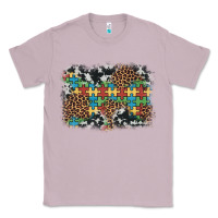 Lilac autism awareness leopard cowhide background Classic Tee - Artiststas