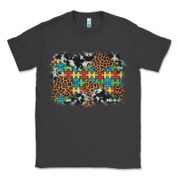 Smoke autism awareness leopard cowhide background Classic Tee - Artiststas