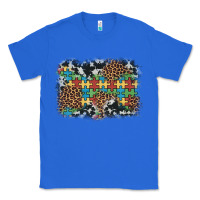 True Royal autism awareness leopard cowhide background Classic Tee - Artiststas