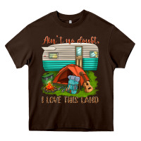 Chocolate Brown ain t no doubt i love this land Heavy Core Tee - texasbilliewilder