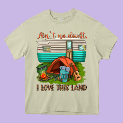 Ain T No Doubt I Love This Land Heavy Core Tee Designed By Texasbilliewilder
